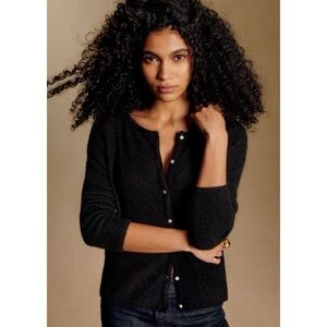 Sezane Gaspard Cardigan in Black Size XS